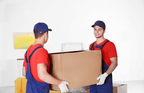 Professional movers from Owen Removalists loading a van