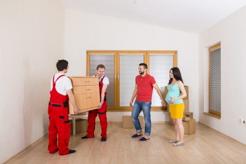 Removalist truck loading furniture for a successful move