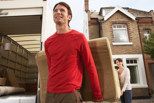 Safe and secure loading of furniture into a moving truck