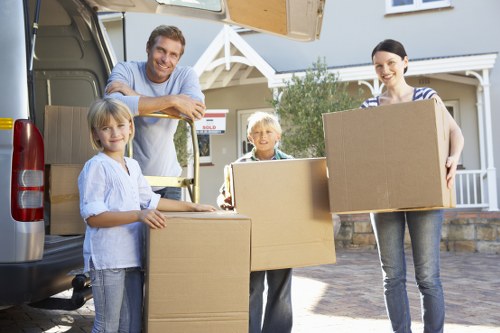 Efficient loading of belongings onto a truck