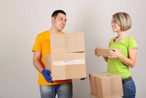 Friendly Man with Van Removalists staff assisting customers