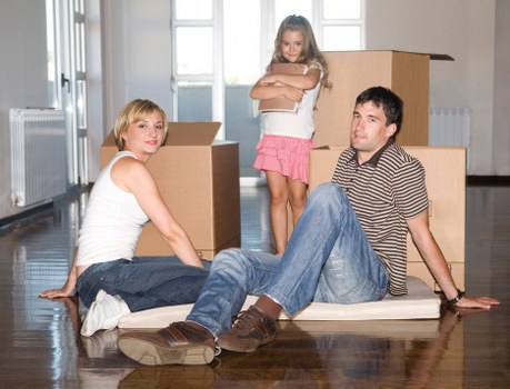 A team of movers packing a home in Concord